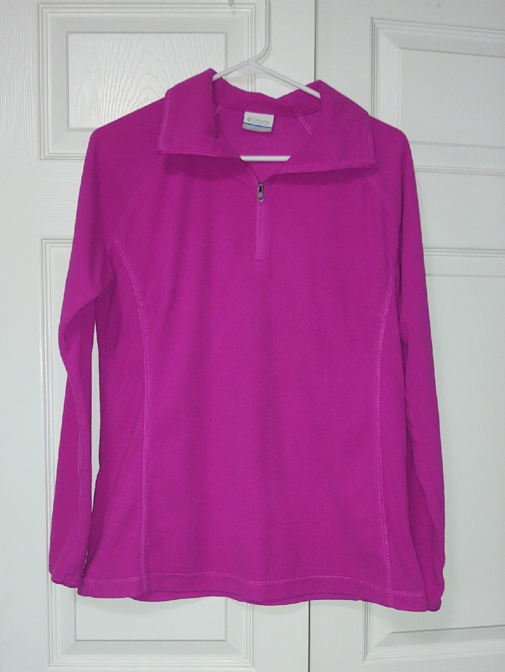 Columbia Bright Magenta Quarter-Zip Fleece Pullover